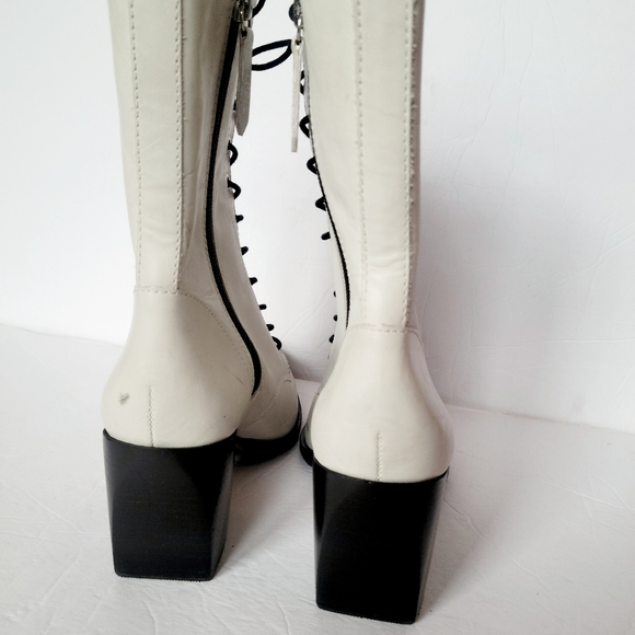SCHUTZ  LACE-UPHEELED BOOT  LEATHER - Picture 2 of 7
